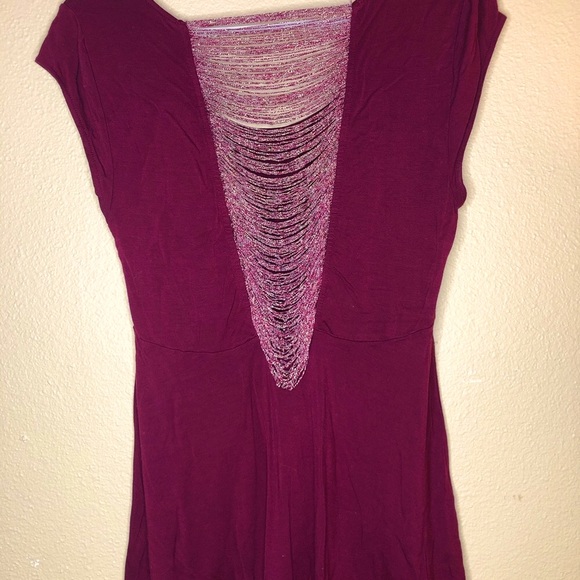 FREE PEOPLE burgundy sleeveless blouse - Picture 4 of 5